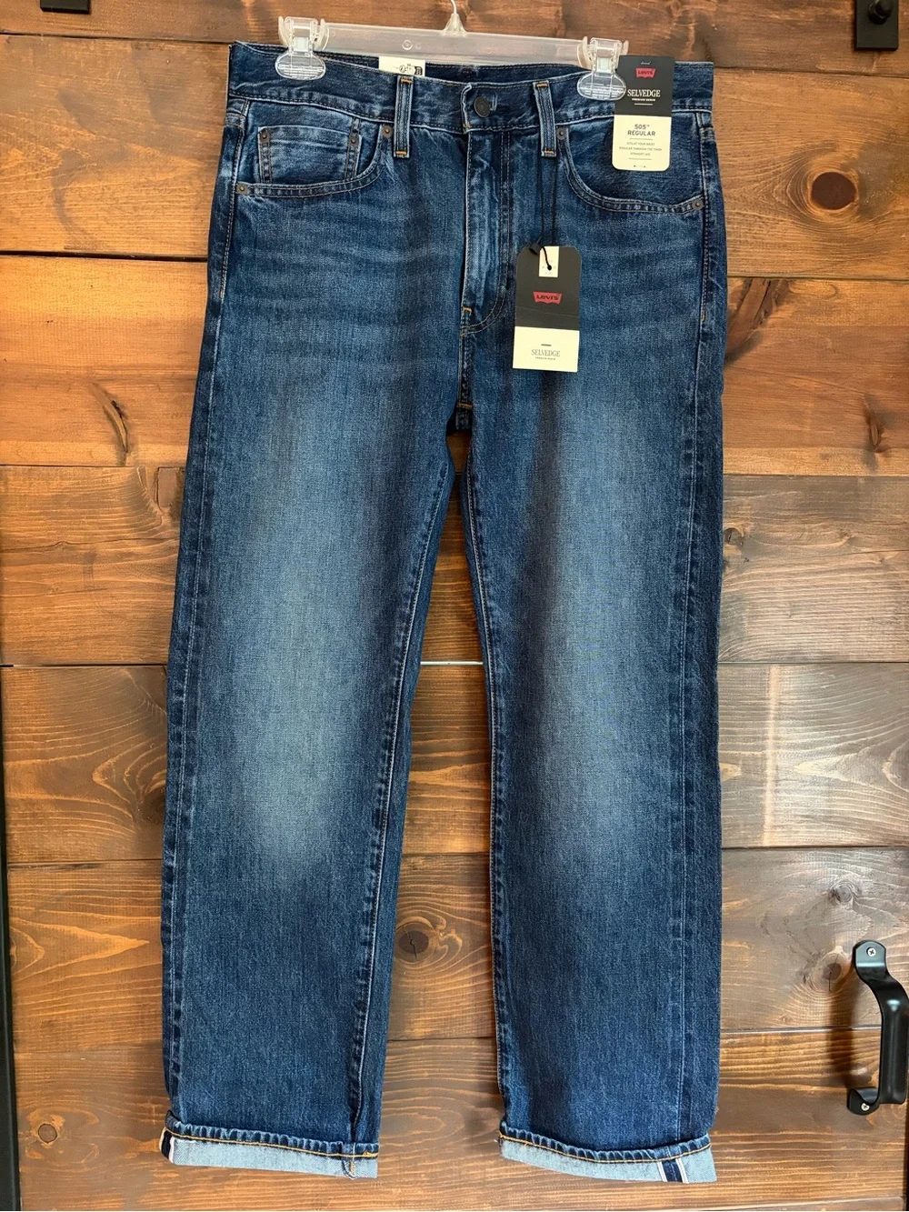 Levi's 505 Regular Fit Selvedge Jeans